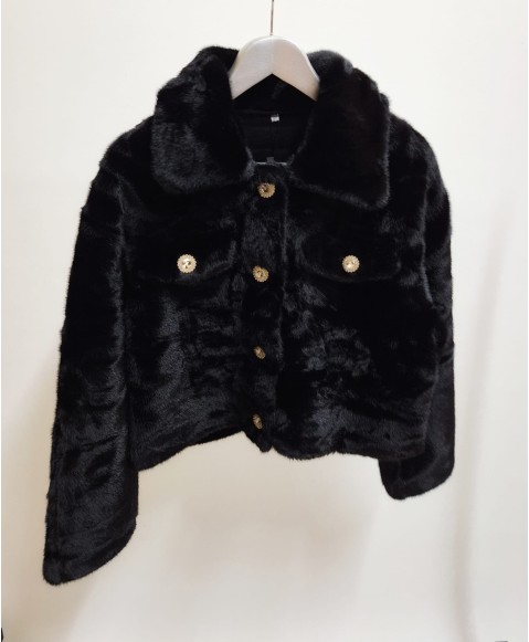 Faux Fur Kısa Ceket 